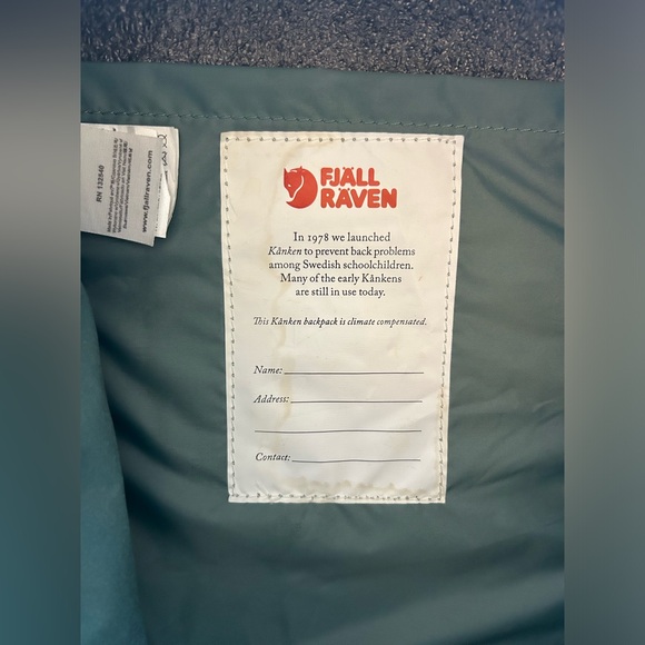Fjallraven Mini Kanken in Frost Green - Picture 6 of 7